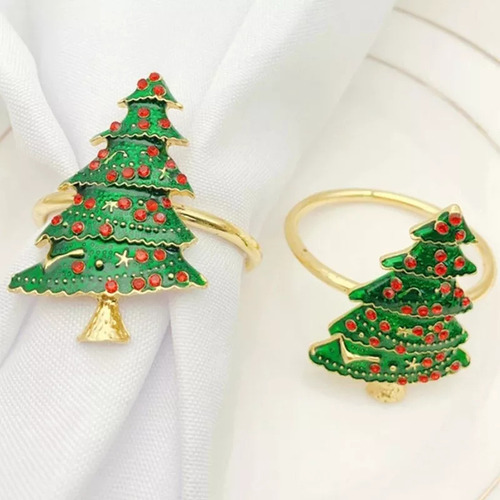 Anillos De Protección Para Servilletas Navideñas, 8 Unidades