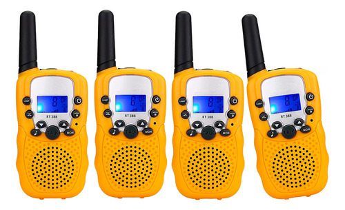 Kit Radios Boquitoquis Intercomunicadores X4 Unidades Niños