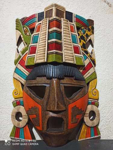 Mascara Artesanal En Madera 40cm