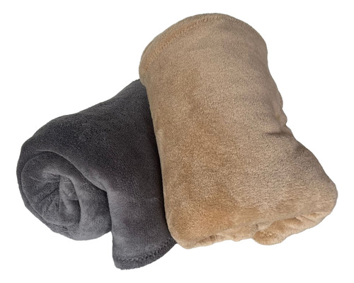 Manta Polar Frazada Para Camillas Viajes Yoga Gym Hogar Gris