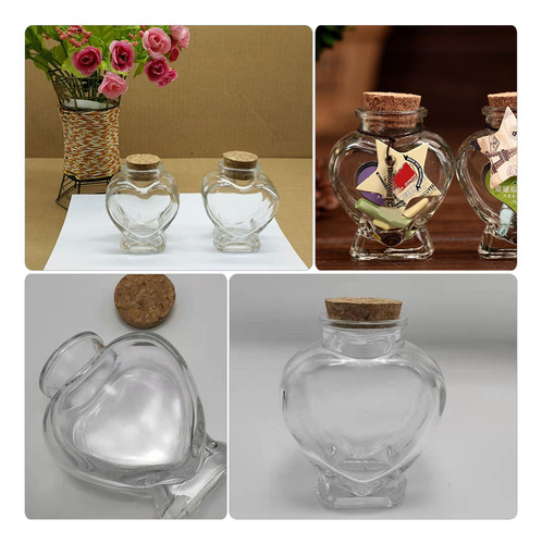 Botellas De Deseos, Botellas De Vidrio Con Forma De Gota, 10