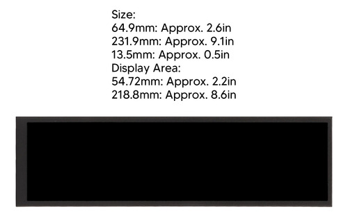 Subpantalla Lcd Hd De 8.8 Pulgadas, Monitor Táctil Portátil