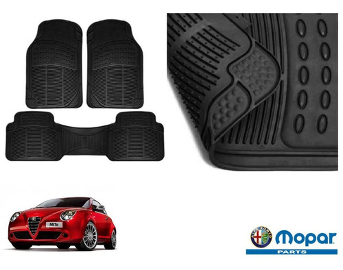 Tapetes Uso Rudo Alfa Romeo Mito 2016 Rubber Black Original