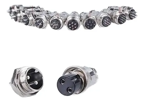 Aviation Connector Gx20 5 Pin Male And Female, Pack 2 Hg3