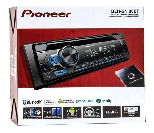 Auto Estereo Pioneer Deh-s4100bt Bluetooth Cd Usb Aux Spotif