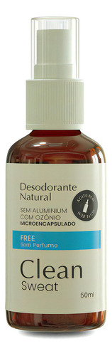 Desodorante Natural C/ Ozônio Sem Perfume Livre De Alumínio