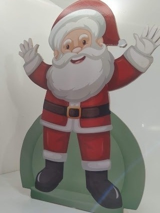 Imagen 4 de 7 de Gigantografia Silueta Corporea Papa Noel O Figura Navideña