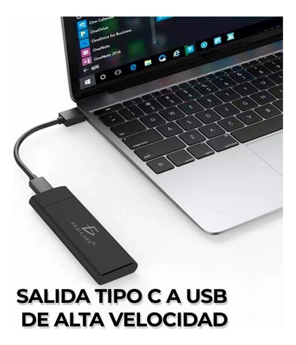 Case Para Ssd M.2 Protocolo Nvme Con Cables Tipo C & Usb 3.0