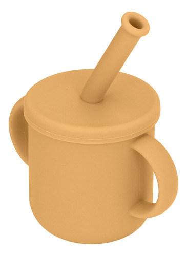 Taza De Silicona Para Entrenamiento, Color Caqui, Con Mango