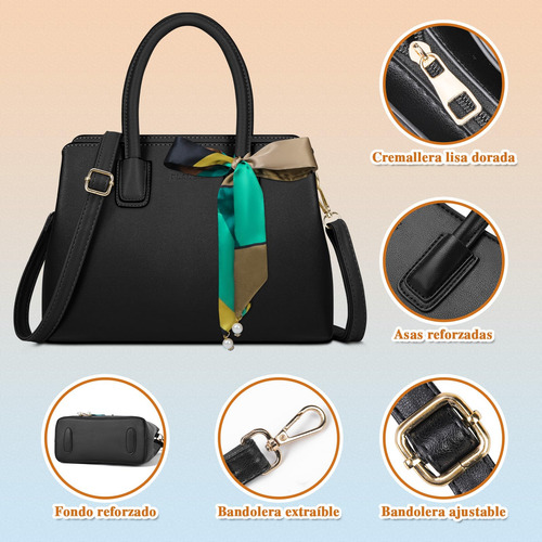 Bolsas De Mujer Pu Bolsa De Mano Impermeable