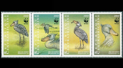 Fauna - Wwf - Aves - Centroafricana - Serie Mint