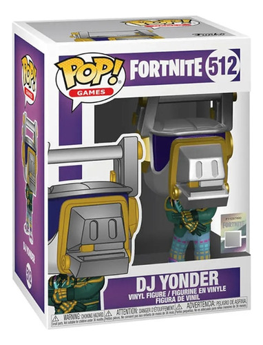 Funko Pop! Games Fortnite - Dj Yonder #512 Con Detalles 