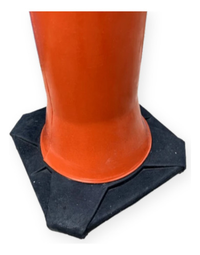 Kit 10 Cone Balizador Tipo T De Sinalização Refletivo Obra