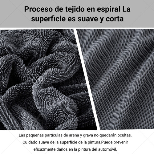 2pzs Trapo Toalla Grande Microfibra Secado De Autos 60*90cm Color Negro