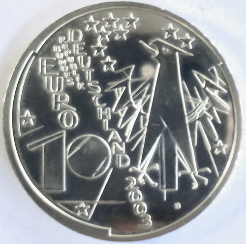 Moeda Prata 10 Euro Alemanha 2003 Museu De Munique