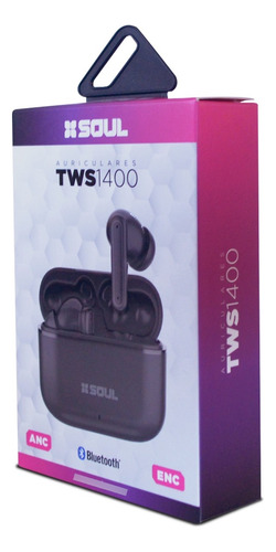 Auricular Bluetooth Cancelacion De Sonido Tws 1400 Blanco