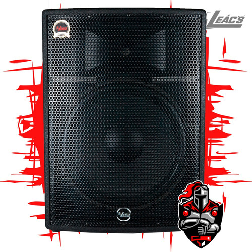 Caixa De Som Ativa 15  Leacs Brava 1500 250w Rms Preta