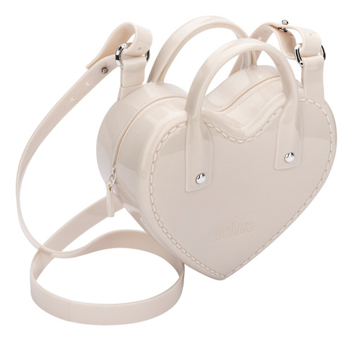 Bolsa Melissa Heartbeat Bag Com Alça Formato De Coração Ad