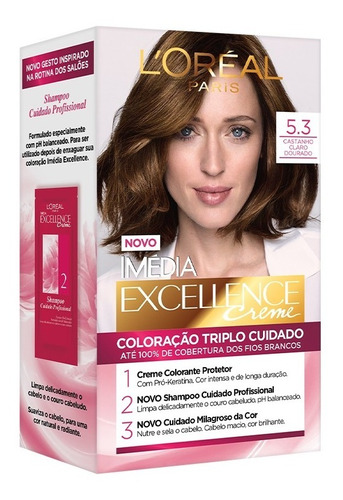 Tintura Imédia Excellence Castanho Claro 5.3 L'oréal Paris