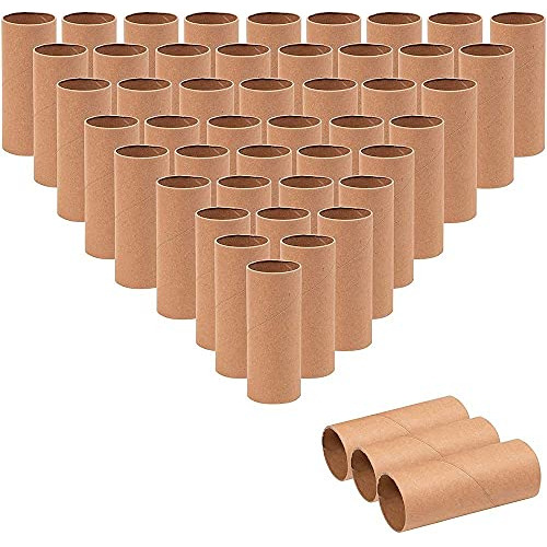 48 Pack Empty Toilet Paper Rolls For Crafts, Brown Card...