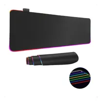 Comprar Alfombrilla de ratón Gamer Edge Rgb, 7 colores, grande, iluminada, 80 x 30