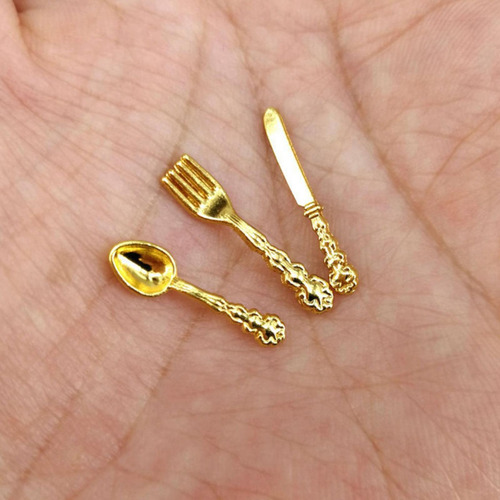 4 Juego De 12 Cucharas De De Aleación Para Dorado