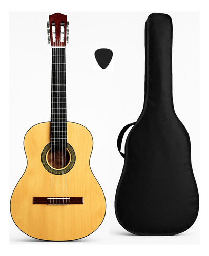 Guitarra Criolla Estudio + Funda Hot Sale Mejor Precio Unplugged Music