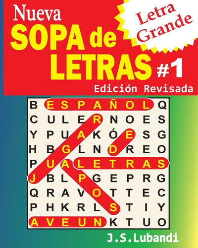 Libro: Nueva Sopa De Letras #1 (letra Grande) (word Search I