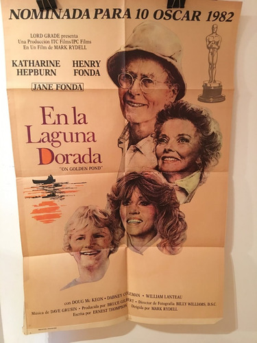 Afiche De Cine Original - En La Laguna Dorada