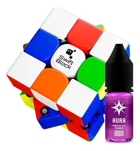 Cubo Mágico 3x3x3 Swift Block Magnético + Lubrificante Aura