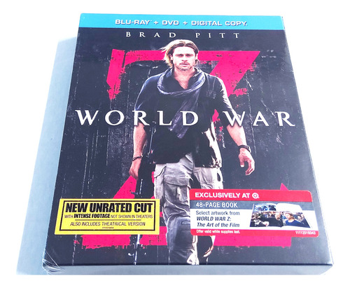  Pelicula Blu-ray   World War Z - Brad Pitt  Unrated Edition