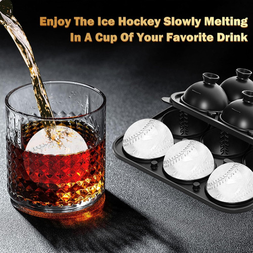 - Moldes Para Cubitos De Hielo Para Béisbol, Bourbon,