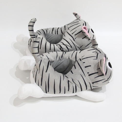 Imagen 8 de 10 de Pantuflas Gato Chii Cerradas Kawaii
