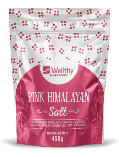 Wellthy  Superfoods Pink Himalayan Salt 450g