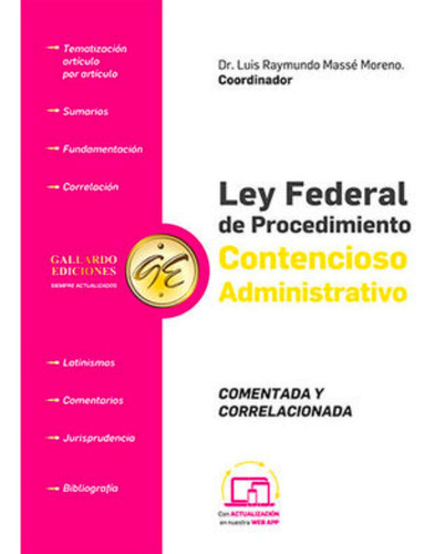 Libro.- Ley Federal De Procedimiento Contencioso Administrat