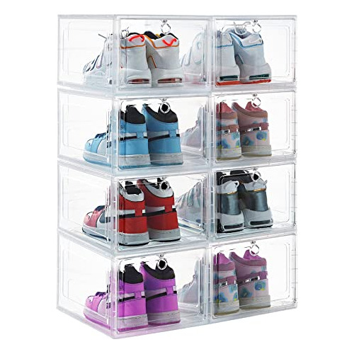 Cajas De Zapatos De Plástico Transparente Apilables, P...