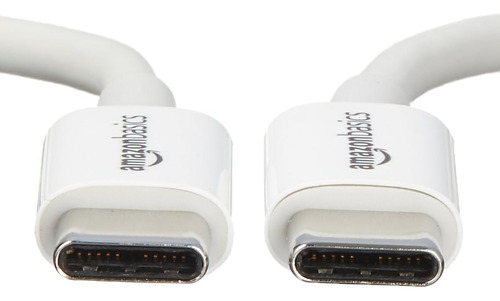 Cabo Usb Amazon Basics Tipo C - Tipo C 2.0 183 Cm Branco