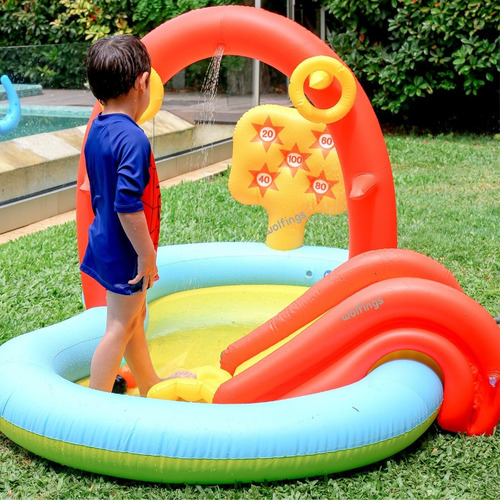 Imagen 5 de 10 de Pileta Inflable Bebes Grande Infantil Tobogan Juego Niños