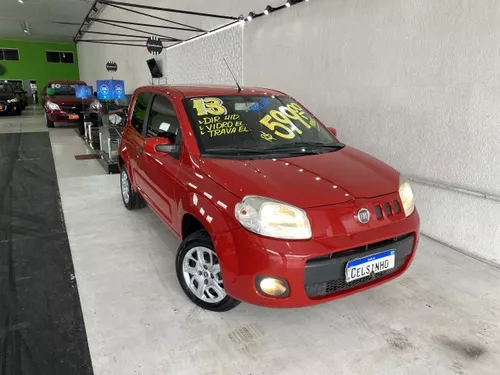 Fiat Uno Mille Way Econ, ano 2013, vermelho. (17492)