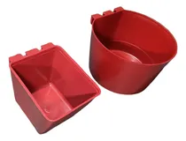 Comprar 50 Bebederos Para Gallos De 1 Litro + 50 Comederos Cuadrados
