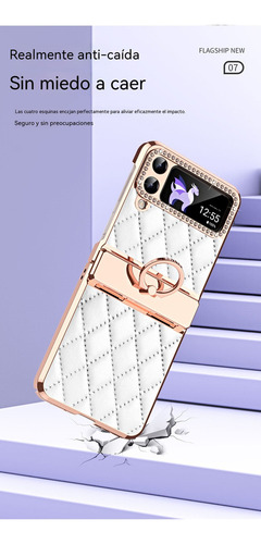 C Funda Protectora Galvanizada Para Samsung Zflip3