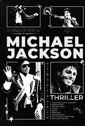 Pôster Michael Jackson 50x70 Cm - Decoração Única | MercadoLivre