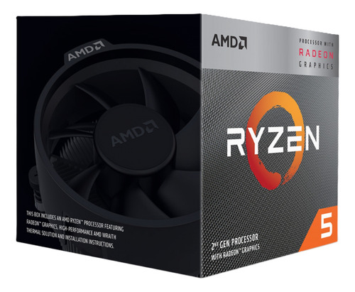 Processador Amd Ryzen 5 3400g - Radeon Vega 11 Graphics