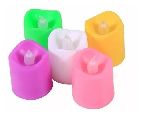 Set 24 Unidades Velas Led Con Luz