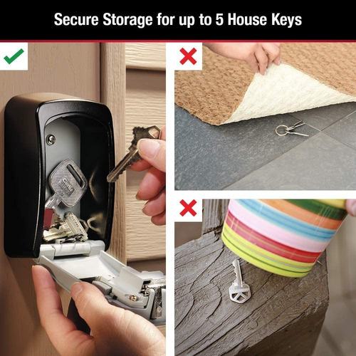 Imagen 5 de 6 de Candado Caja Pared Master Lock Combinacion 5401ec