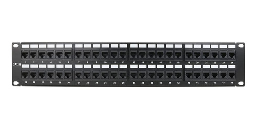 Construir Pro 48-port Cat5e Panel Conexion Para Montaje Rack