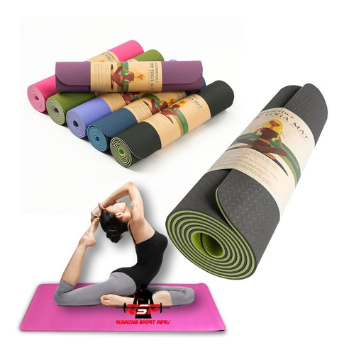 Mat Yoga Eco Friendly 6mm Colores Td Lince