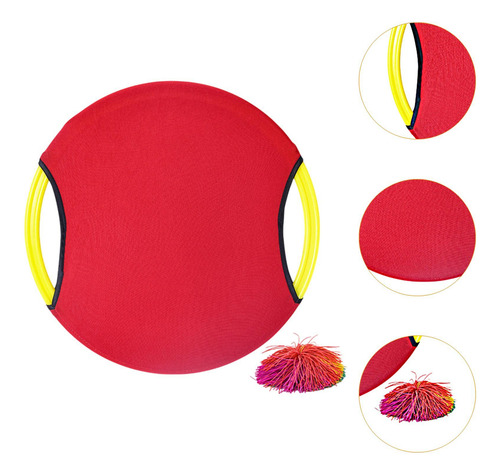 Trampoline Paddle Ball Set Kids Play Parent Paddle Rojo