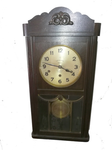 Muy Antiguo Reloj De Pared Circa 1895 Tipo Carrillón