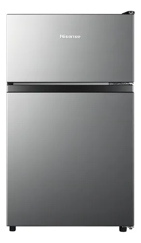 Refrigerador con freezer frigobar Hisense Frigobar RT31D6AGX1 color gris con capacidad de 87L